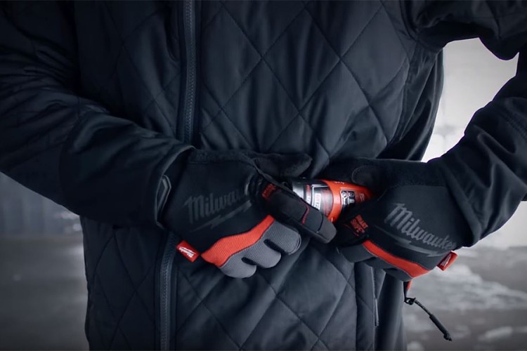 Aku vyhřívaná prošívaná bunda Milwaukee M12 HJP-0 (XL) černá