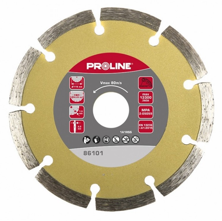 Kotouč diamantový segmentový standart 125 / 22 mm PROLINE