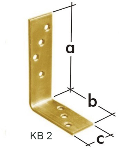 Úhelník trámový KB 2 120 x 80 x 35