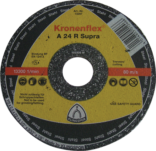 Řezný kotouč na oceli A 24 R Supra 350 x 3,5 x 25,4 Klingspor 
