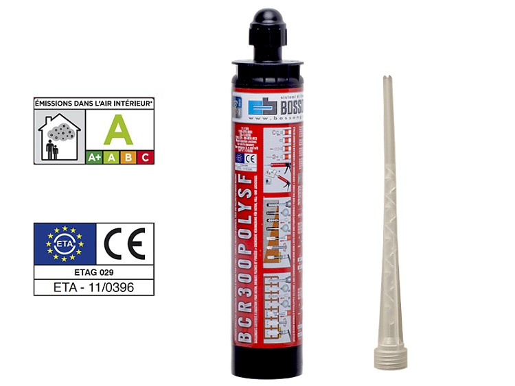 Chemická kotva PROFI polyester POLY SF 300 BOSSONG bez styrenu