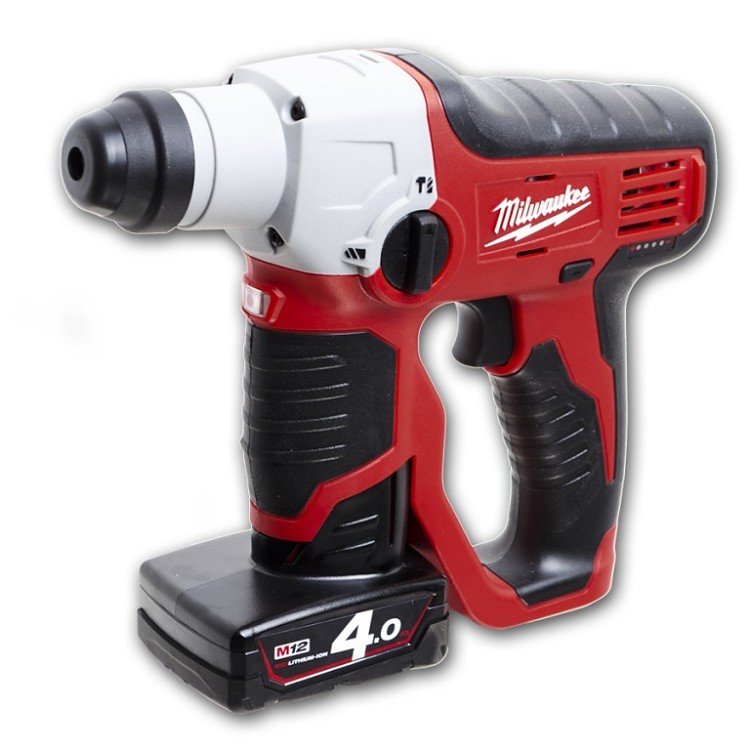 Aku kompaktní příklepová SDS vrtačka Milwaukee M12 H-402C