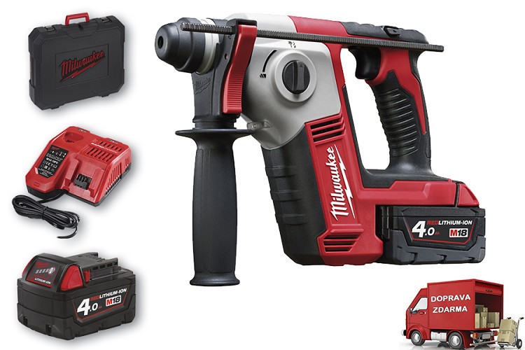 Aku kompaktní SDS-PLUS kladivo Milwaukee M18 BH-402 C