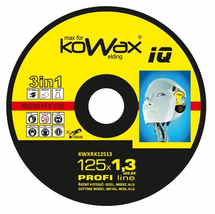 Řezný kotouč Kowax 3v1 125 x 1,3 x 22mm