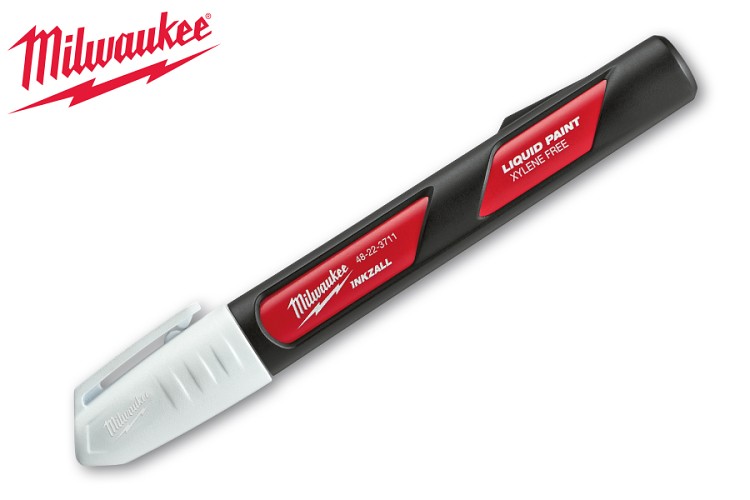Popisovač značkovač bílý Inkzall Milwaukee