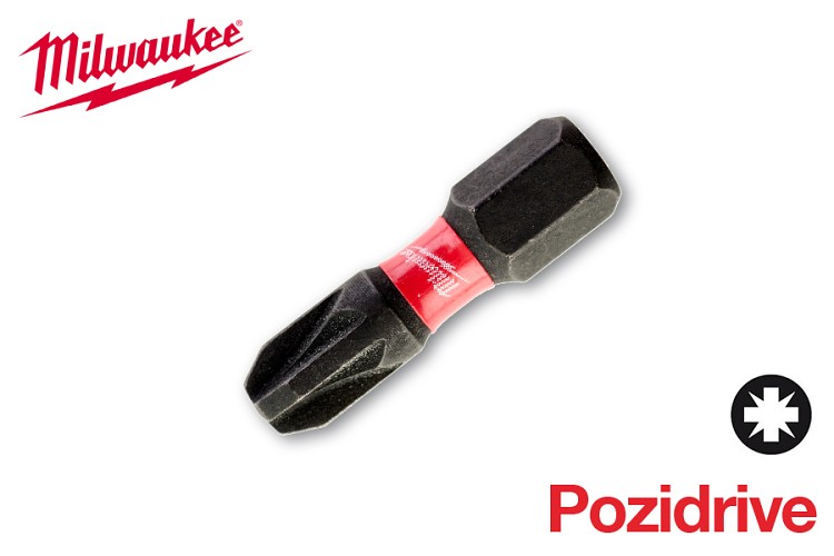 Bit Pozidrive PZ3 x 25 Shockwave Milwaukee