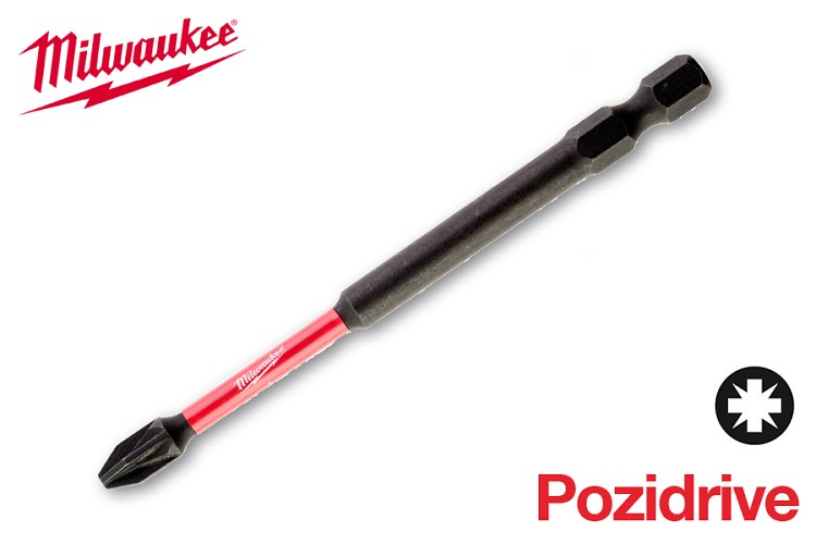 Bit Pozidrive PZ2 x 90 Shockwave Milwaukee
