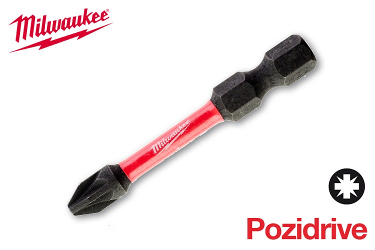 Bit Pozidrive PZ2 x 50 Shockwave Milwaukee