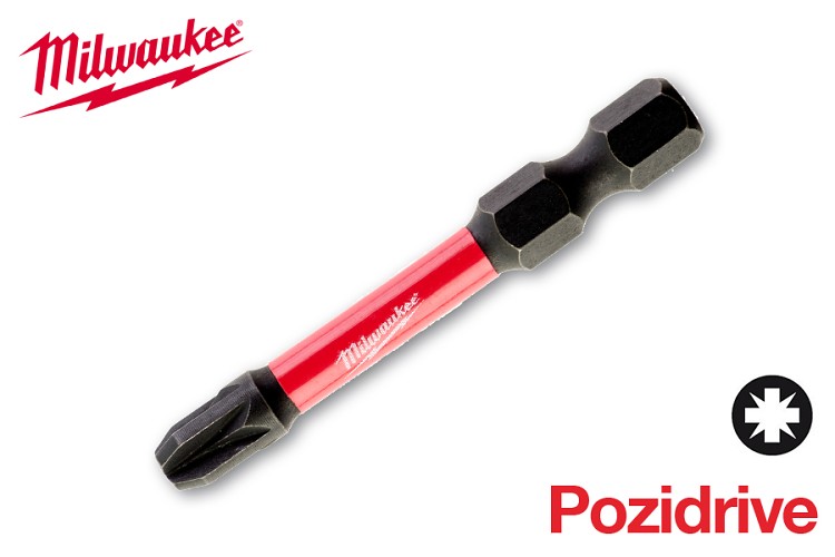Bit Pozidrive PZ3 x 50 Shockwave Milwaukee