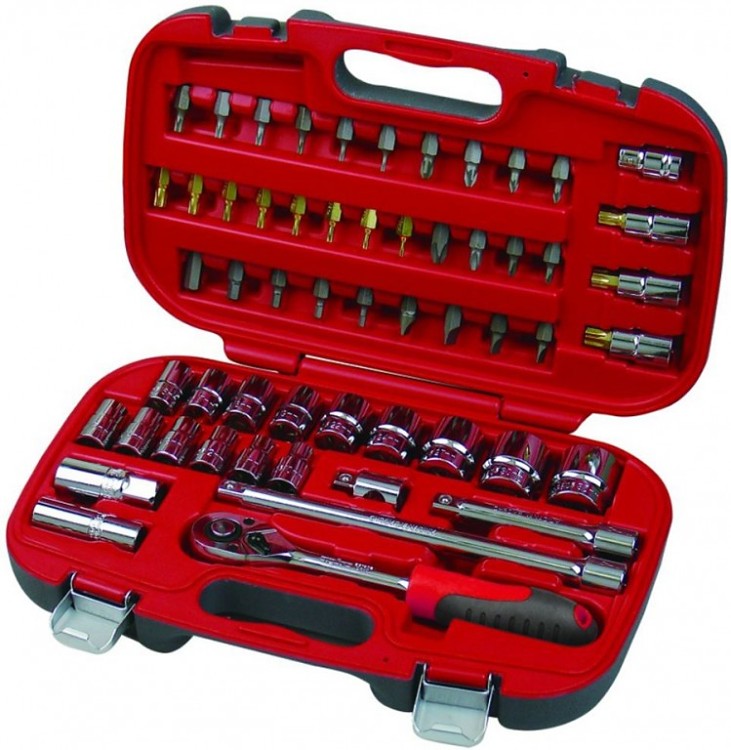Sada gola hlavic 1/2" 56 dílná 8-32 mm