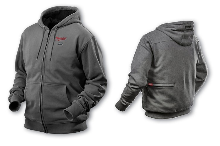 Aku vyhřívaná mikina Milwaukee M12 HH GREY3-0 (XL) šedá