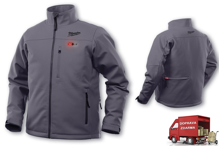 Aku vyhřívaná bunda Milwaukee Premium M12 HJ GREY4-0 (L) šedá
