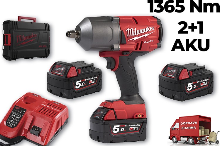 Aku rázový utahovák Milwaukee M18 FHIWF12-502X FUEL 3x aku