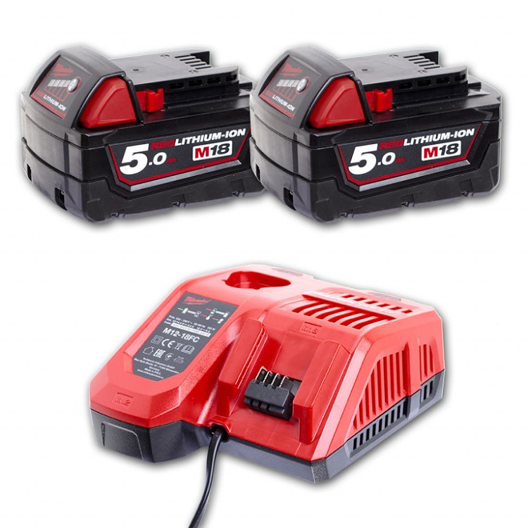 Sada Milwaukee 2x M18 B5 + M12-18FC