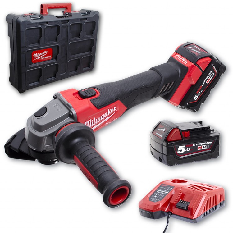 Aku úhlová bruska Milwaukee M18 FSAG 125X-502P FUEL