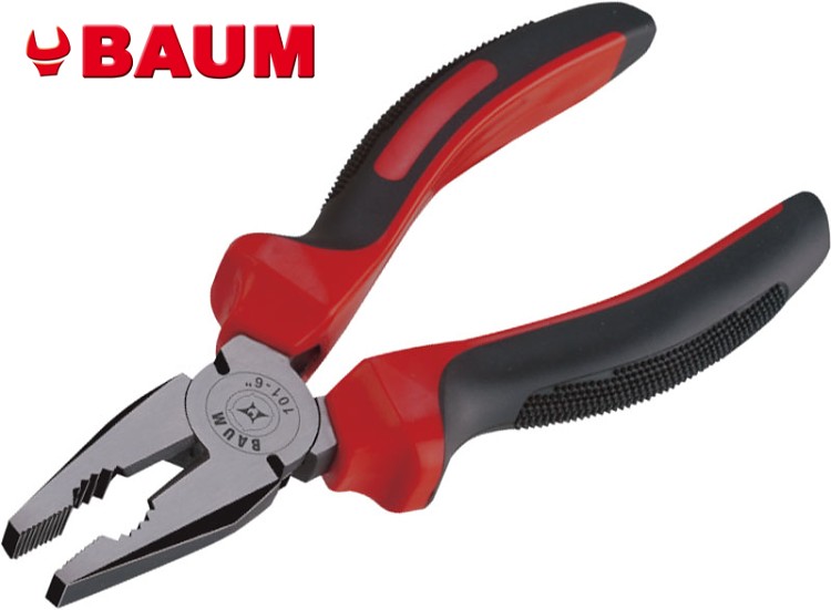 Kleště kombinované 175 mm BAUM dvoukompozitní rukojeti 